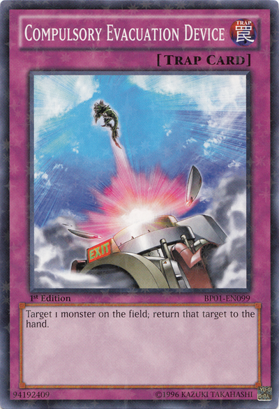 Compulsory Evacuation Device [BP01-EN099] Starfoil Rare | Good Games Adelaide SA
