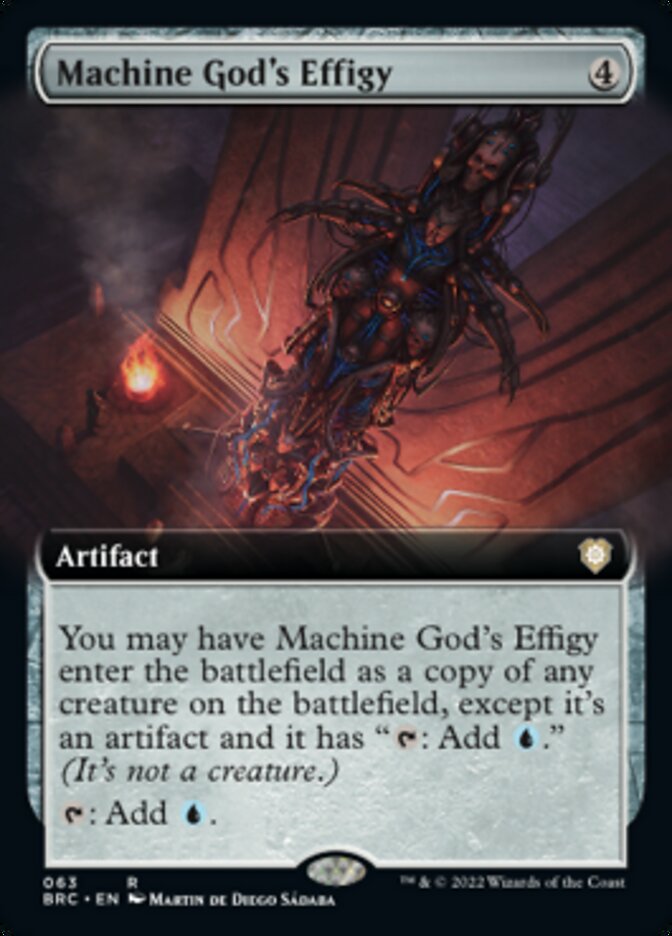 Machine God's Effigy (Extended Art) [The Brothers' War Commander] | Good Games Adelaide SA