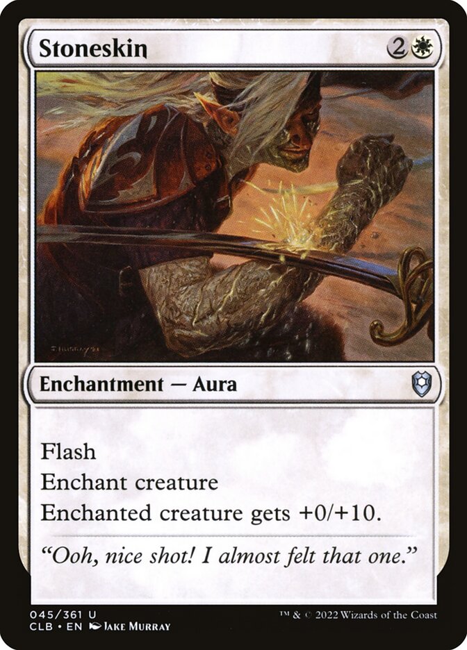 Stoneskin 45 (Commander Legends: Battle for Baldur's Gate)  - Foil | Good Games Adelaide SA