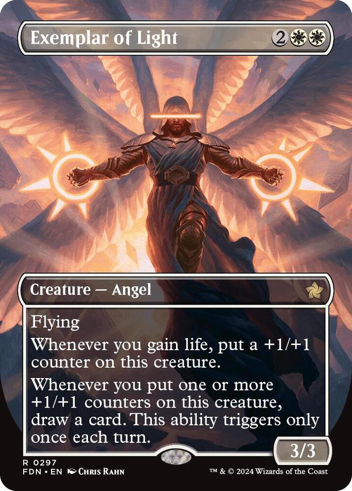 Exemplar of Light Borderless 297 (Foundations)  - Borderless Foil | Good Games Adelaide SA