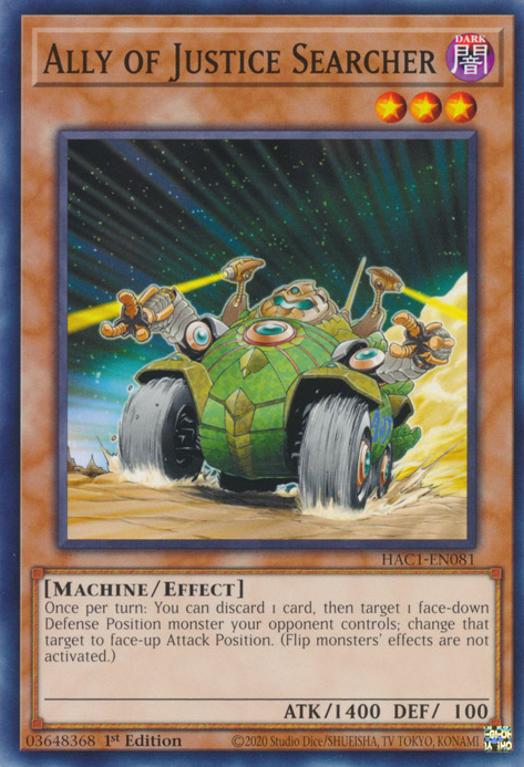 Ally of Justice Searcher [HAC1-EN081] Common | Good Games Adelaide SA
