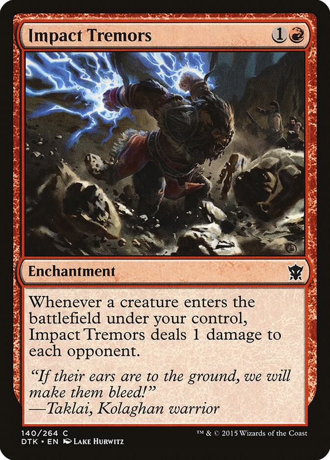 Impact Tremors 140 (Dragons of Tarkir)  - Foil | Good Games Adelaide SA