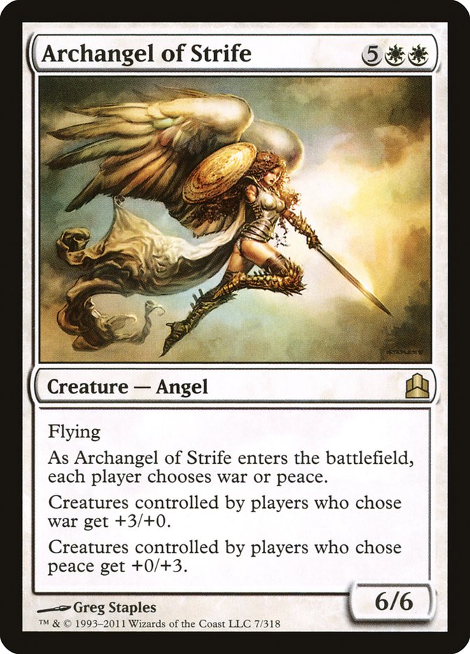 Archangel of Strife [Commander 2011] | Good Games Adelaide SA