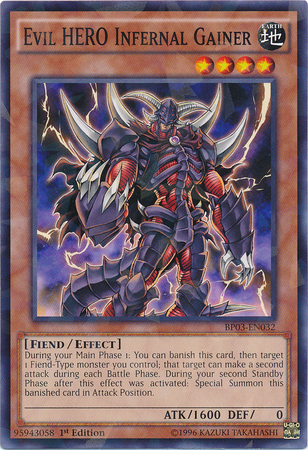 Evil HERO Infernal Gainer [BP03-EN032] Shatterfoil Rare | Good Games Adelaide SA