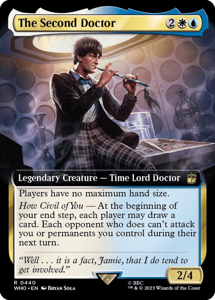 The Second Doctor Extended Art 440 (Universes Beyond: Doctor Who)  - Foil | Good Games Adelaide SA