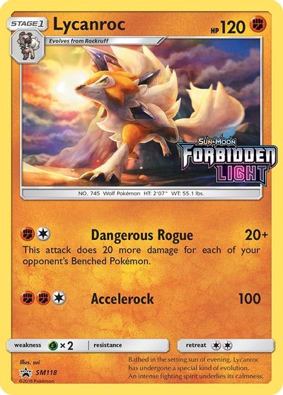Lycanroc (SM118) (Prerelease Promo) [Sun & Moon: Black Star Promos] | Good Games Adelaide SA