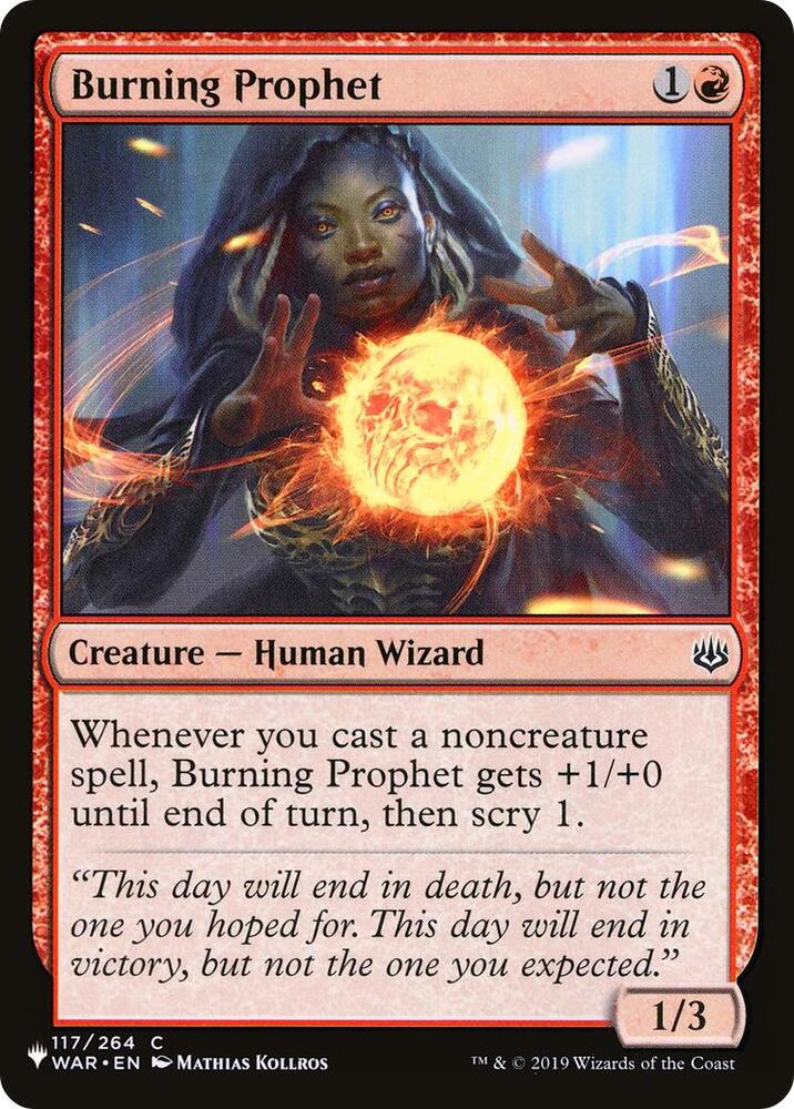 Burning Prophet 117/264 (The List Reprints)  | Good Games Adelaide SA