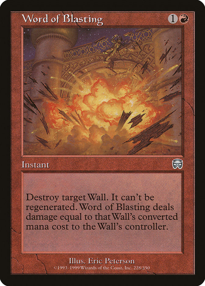 Word of Blasting 228 (Mercadian Masques)  - Foil | Good Games Adelaide SA