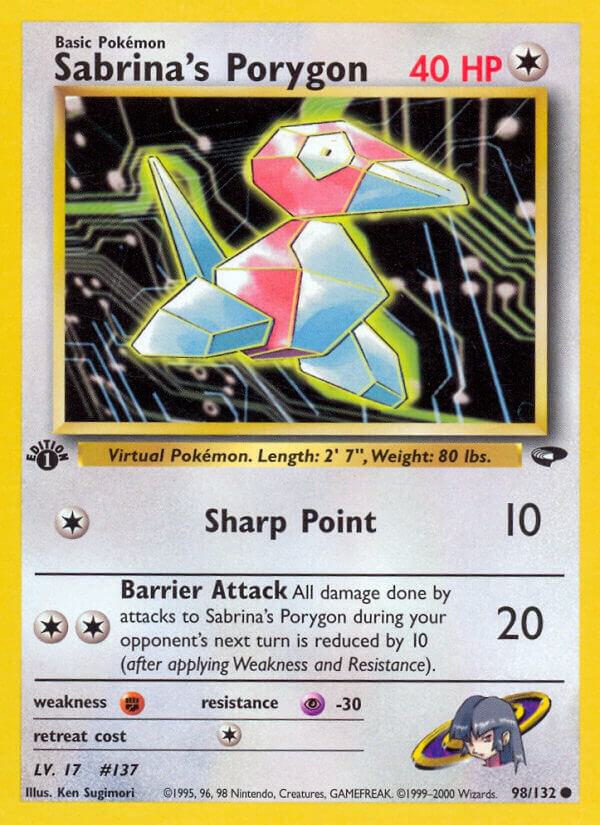 Sabrinas Porygon 098/132 (Gym Challenge)  - Unlimited | Good Games Adelaide SA