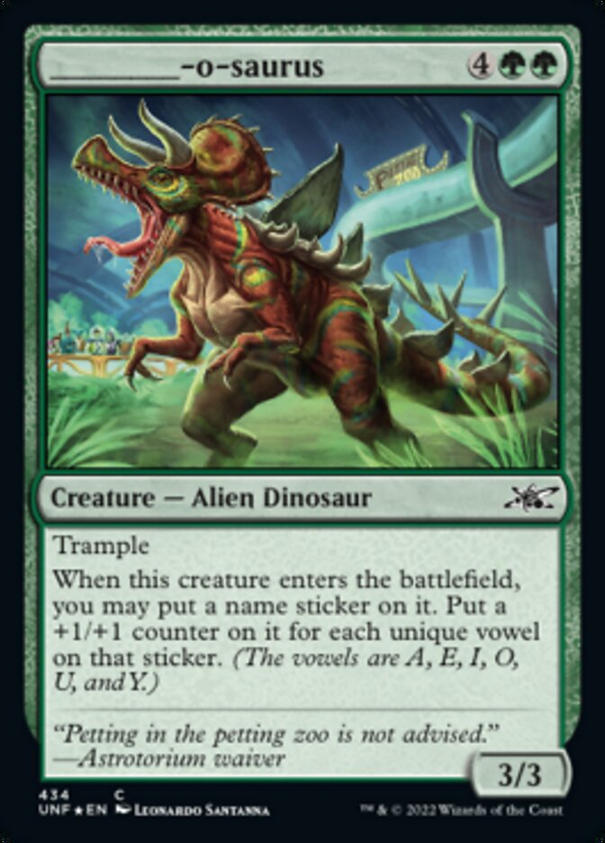 _____-o-saurus (Galaxy Foil) [Unfinity] | Good Games Adelaide SA