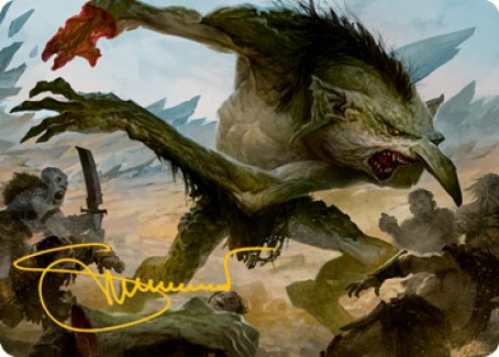 Troll Art Card (Gold-Stamped Signature) [Dungeons & Dragons: Adventures in the Forgotten Realms Art Series] | Good Games Adelaide SA