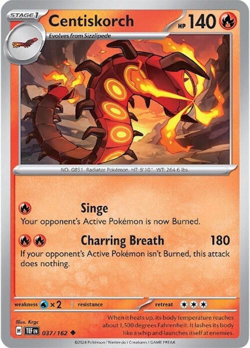 Centiskorch 037/162 (SV05: Temporal Forces)  - Reverse Holofoil | Good Games Adelaide SA