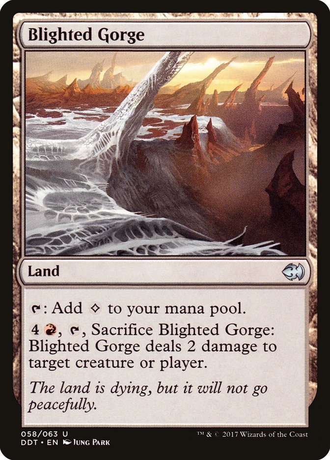Blighted Gorge [Duel Decks: Merfolk vs. Goblins] | Good Games Adelaide SA
