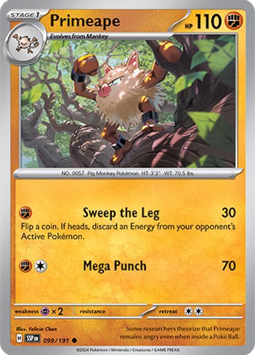 Primeape 099/191 (SV08: Surging Sparks)  | Good Games Adelaide SA