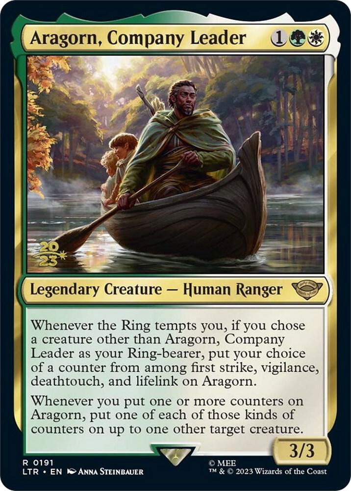 Aragorn, Company Leader 191s/86 (Prerelease Cards)  - PreRelease Foil | Good Games Adelaide SA