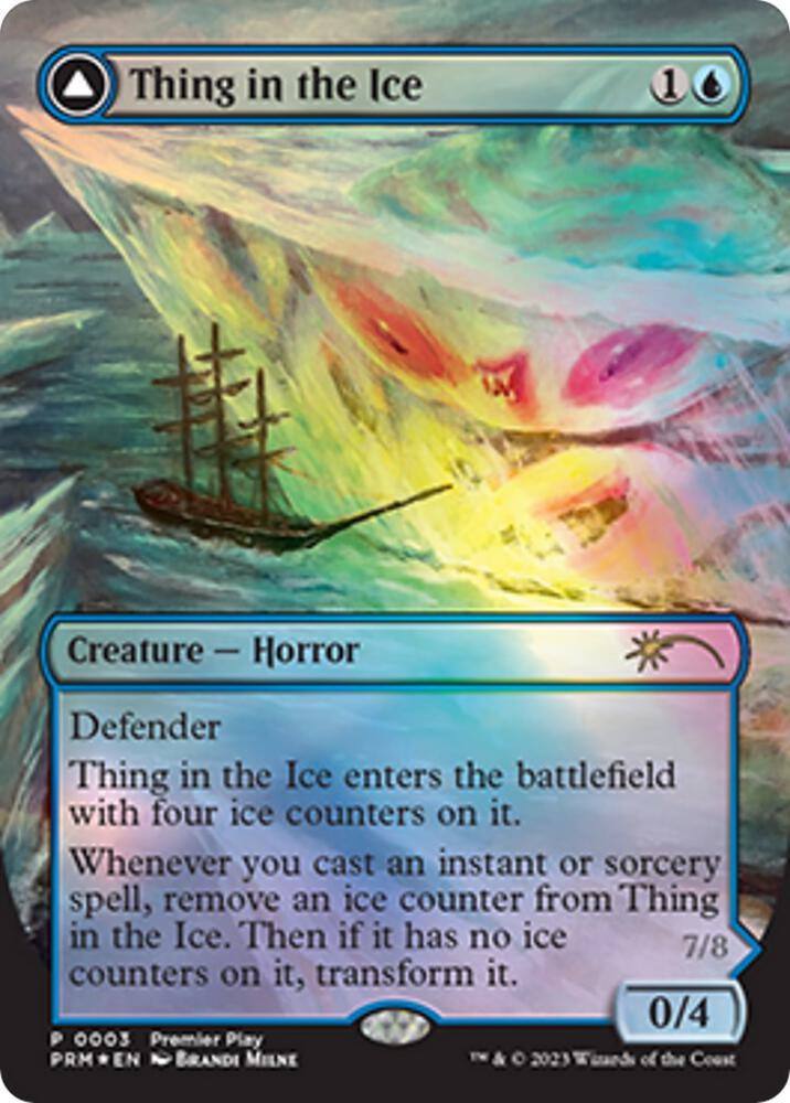 Thing in the Ice 3 (Pro Tour Promos)  - Borderless Foil | Good Games Adelaide SA