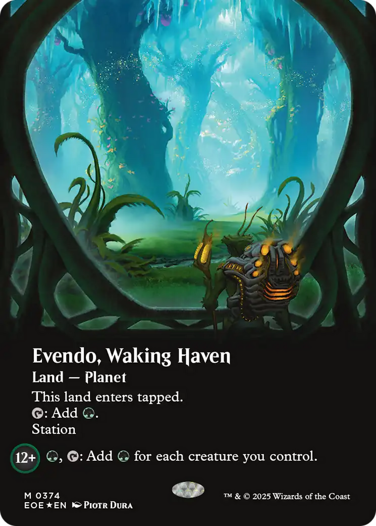 Evendo, Waking Haven (Borderless) (Galaxy Foil) [Edge of Eternities] | Good Games Adelaide SA