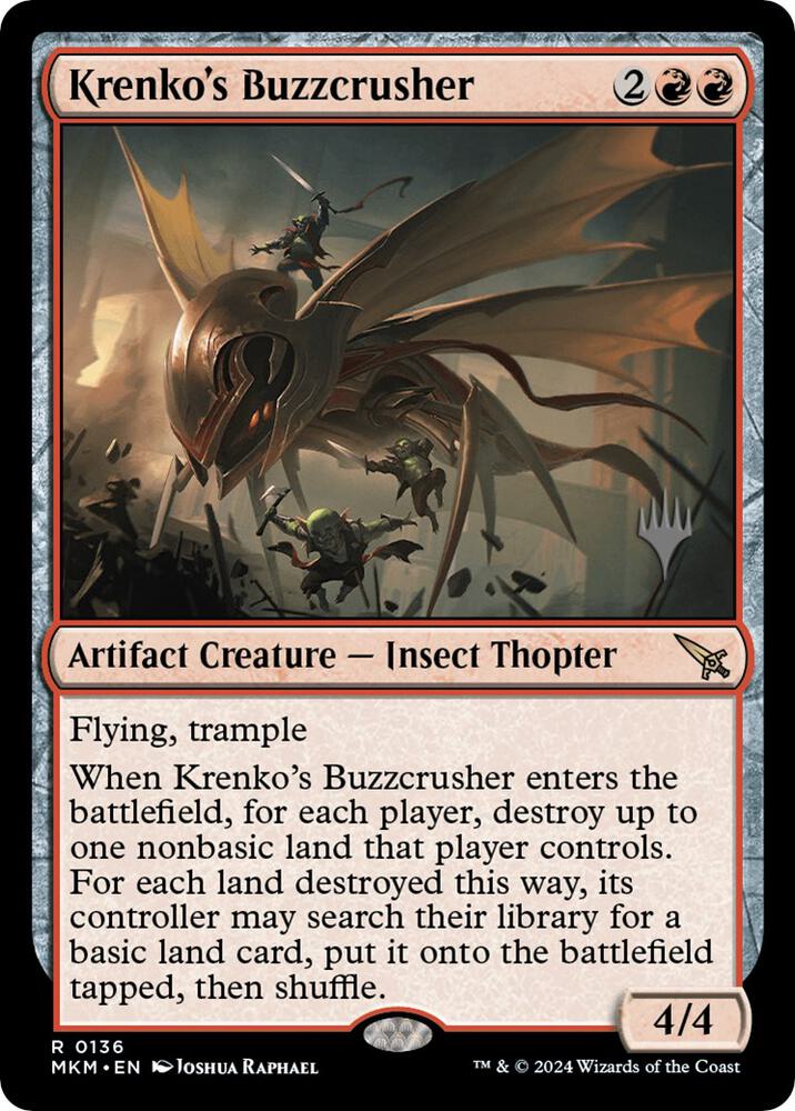 Krenkos Buzzcrusher 136 (Promo Pack: Murders at Karlov Manor)  - Foil | Good Games Adelaide SA