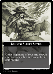 Bounty: Sleepy Sovka // Bounty Rules Double-Sided Token [Outlaws of Thunder Junction Commander Tokens] | Good Games Adelaide SA