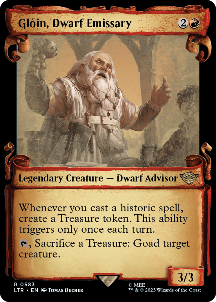 Gloin, Dwarf Emissary [The Lord of the Rings: Tales of Middle-Earth Showcase Scrolls] | Good Games Adelaide SA