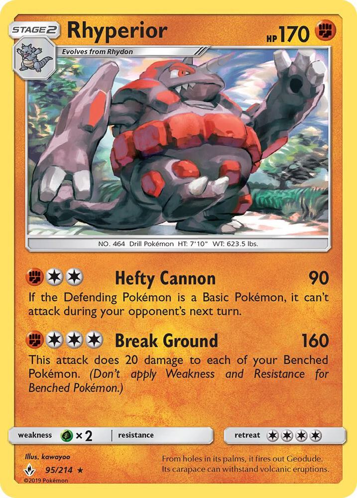 Rhyperior 95/214 (SM - Unbroken Bonds)  | Good Games Adelaide SA