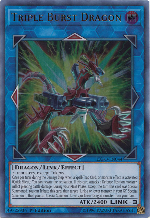 Triple Burst Dragon [EXFO-EN044] Ultra Rare | Good Games Adelaide SA