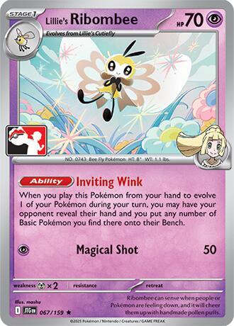 Lillie's Ribombee Series 7/8 067/159 (Prize Pack Series Cards)  | Good Games Adelaide SA