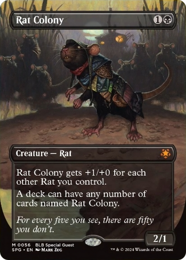 Rat Colony (Borderless) [Bloomburrow Special Guests] | Good Games Adelaide SA