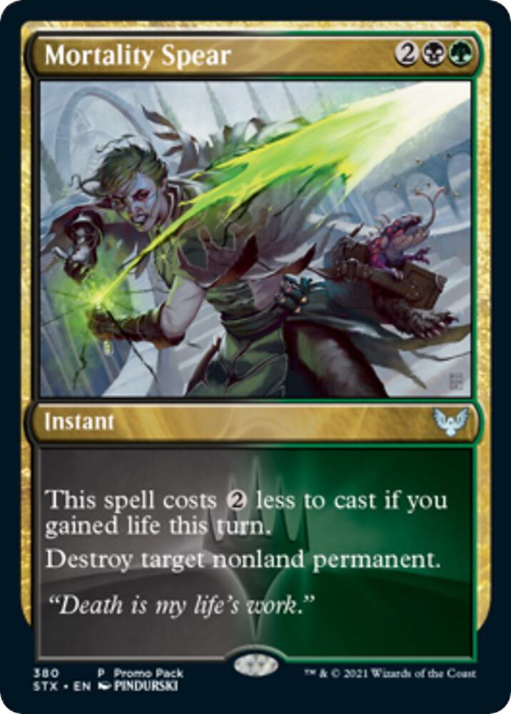 Mortality Spear 380 (Promo Pack: Strixhaven)  - Foil | Good Games Adelaide SA