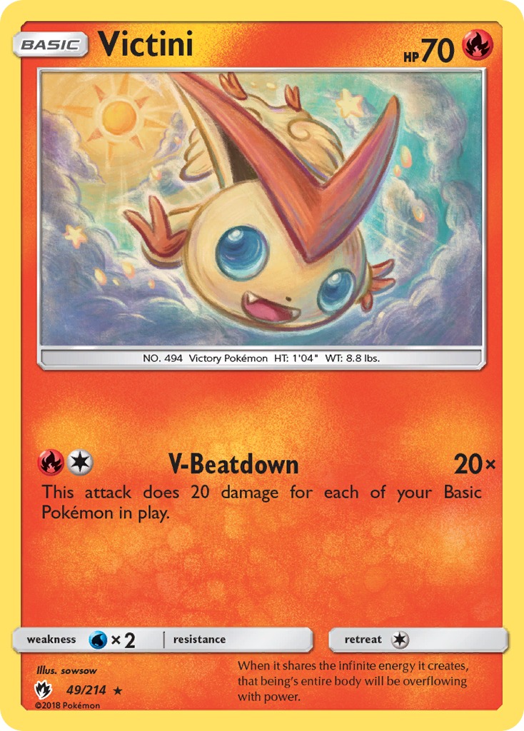 Victini (49/214) [Sun & Moon: Lost Thunder] | Good Games Adelaide SA