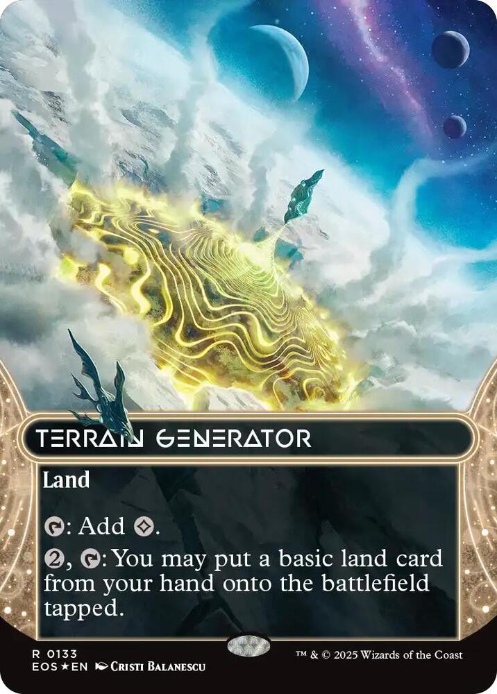 Terrain Generator  133/0 (Edge of Eternities: Stellar Sights)  - Borderless Galaxy Foil | Good Games Adelaide SA