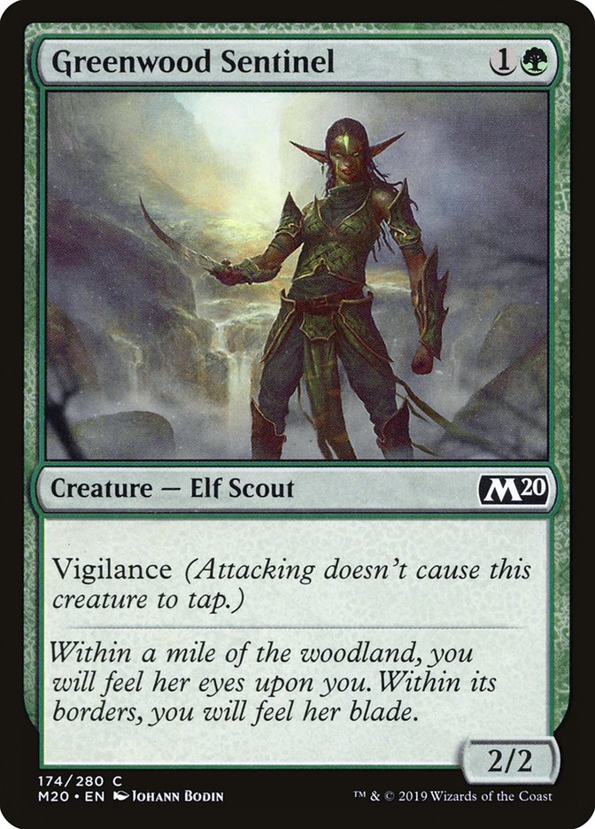 Greenwood Sentinel [Core Set 2020] | Good Games Adelaide SA