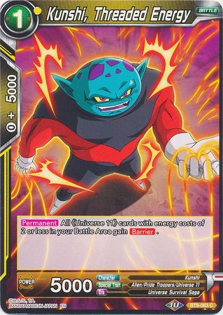 Kunshi, Threaded Energy [BT9-063] | Good Games Adelaide SA