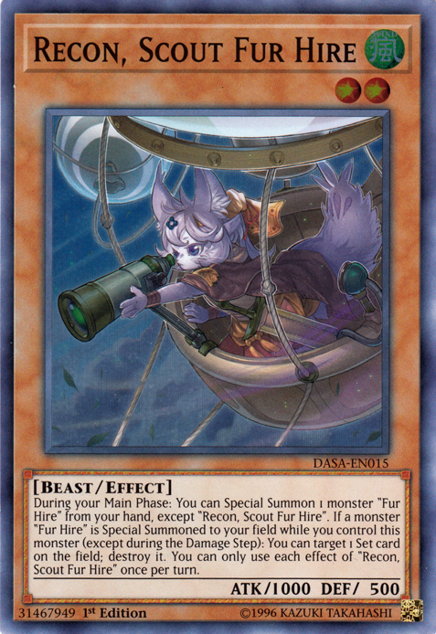 Recon, Scout Fur Hire [DASA-EN015] Super Rare | Good Games Adelaide SA