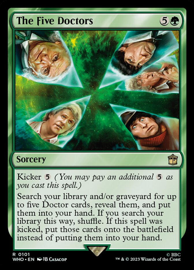 The Five Doctors 101 (Universes Beyond: Doctor Who)  - Foil | Good Games Adelaide SA