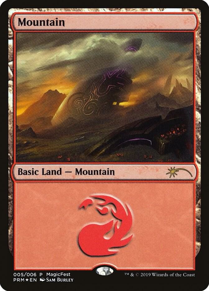 Mountain 5 (MagicFest Cards)  - Foil | Good Games Adelaide SA