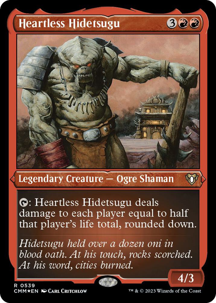 Heartless Hidetsugu 539 (Commander Masters)  - Etched Foil | Good Games Adelaide SA