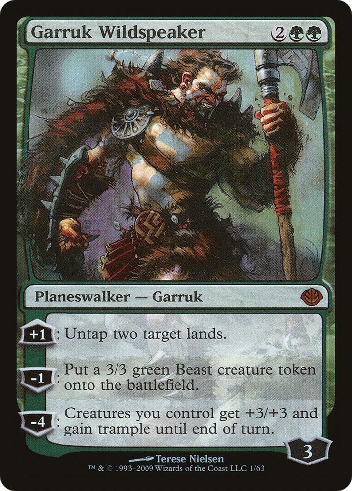 Garruk Wildspeaker 1 (Duel Decks: Garruk vs. Liliana)  - Foil | Good Games Adelaide SA