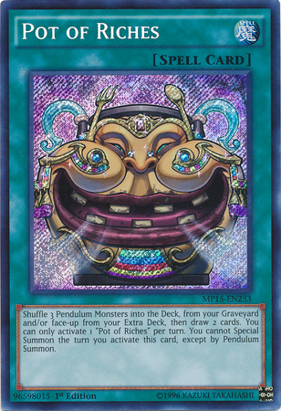 Pot of Riches [MP15-EN233] Secret Rare | Good Games Adelaide SA