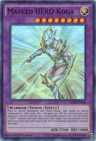 Masked Hero Koga [SDHS-EN042] Super Rare | Good Games Adelaide SA