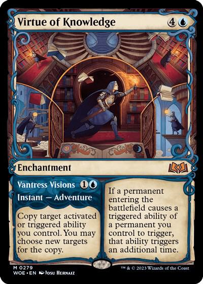 Virtue of Knowledge // Vantress Visions 279 (Wilds of Eldraine)  | Good Games Adelaide SA