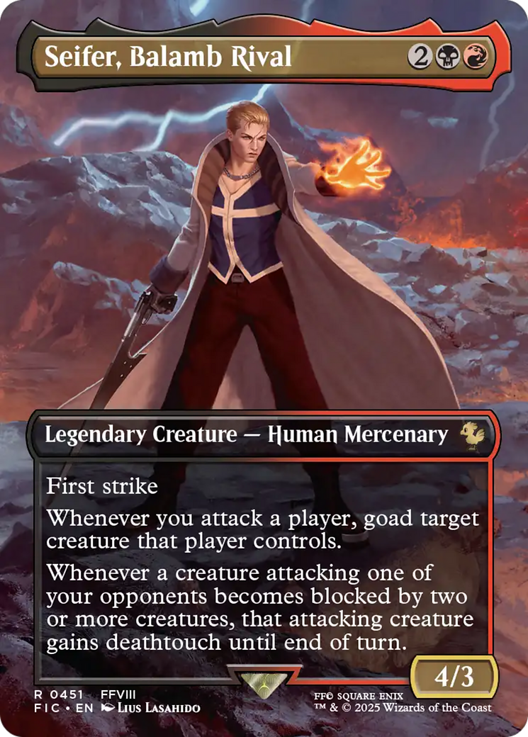 Seifer, Balamb Rival (Borderless) [FINAL FANTASY Commander] | Good Games Adelaide SA