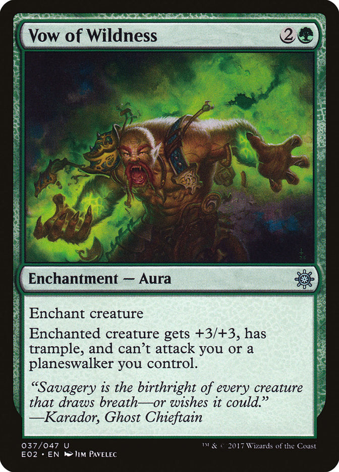 Vow of Wildness [Explorers of Ixalan] | Good Games Adelaide SA