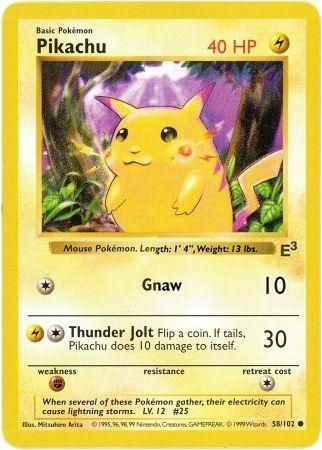 Pikachu (58/102) (E3 Stamped Promo with Red Cheeks) [Miscellaneous Cards] | Good Games Adelaide SA