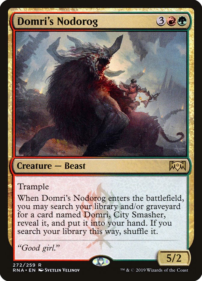 Domri's Nodorog 272 (Ravnica Allegiance)  | Good Games Adelaide SA
