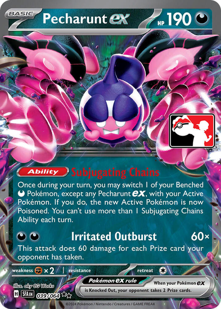 Pecharunt ex Series 6 039/064 (Prize Pack Series Cards)  - Holofoil | Good Games Adelaide SA
