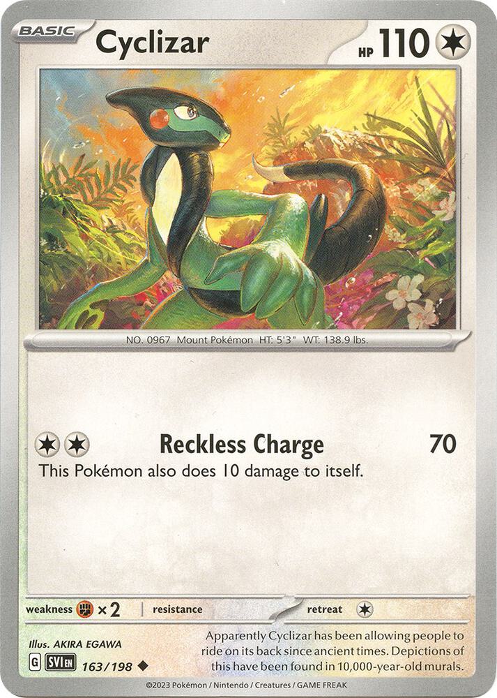 Cyclizar 163/198 (SV01: Scarlet & Violet Base Set)  | Good Games Adelaide SA