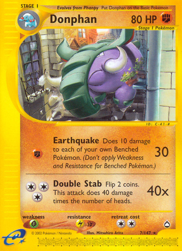 Donphan (7/147) [Aquapolis] | Good Games Adelaide SA