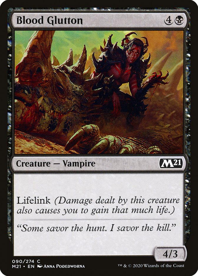 Blood Glutton 90 (Core Set 2021)  - Foil | Good Games Adelaide SA