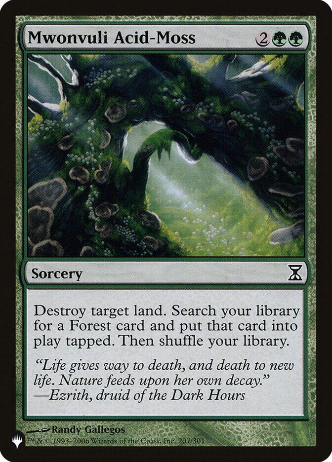 Mwonvuli Acid Moss 207/301 (The List Reprints)  | Good Games Adelaide SA